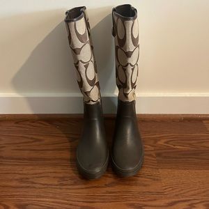 Coach Polly Rainboots Sz.7